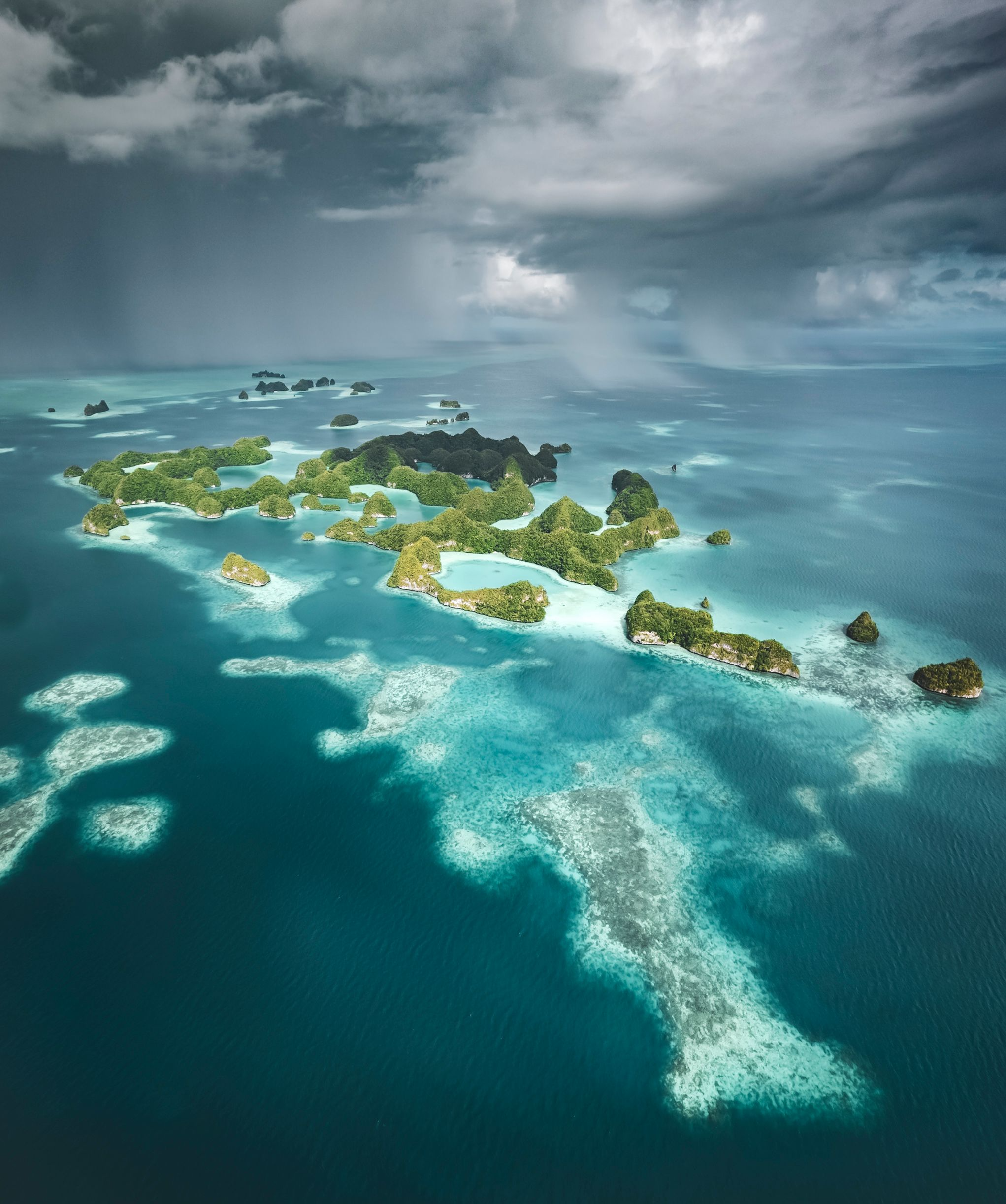 Palau Rock Islands aerial — Micronesia charter region