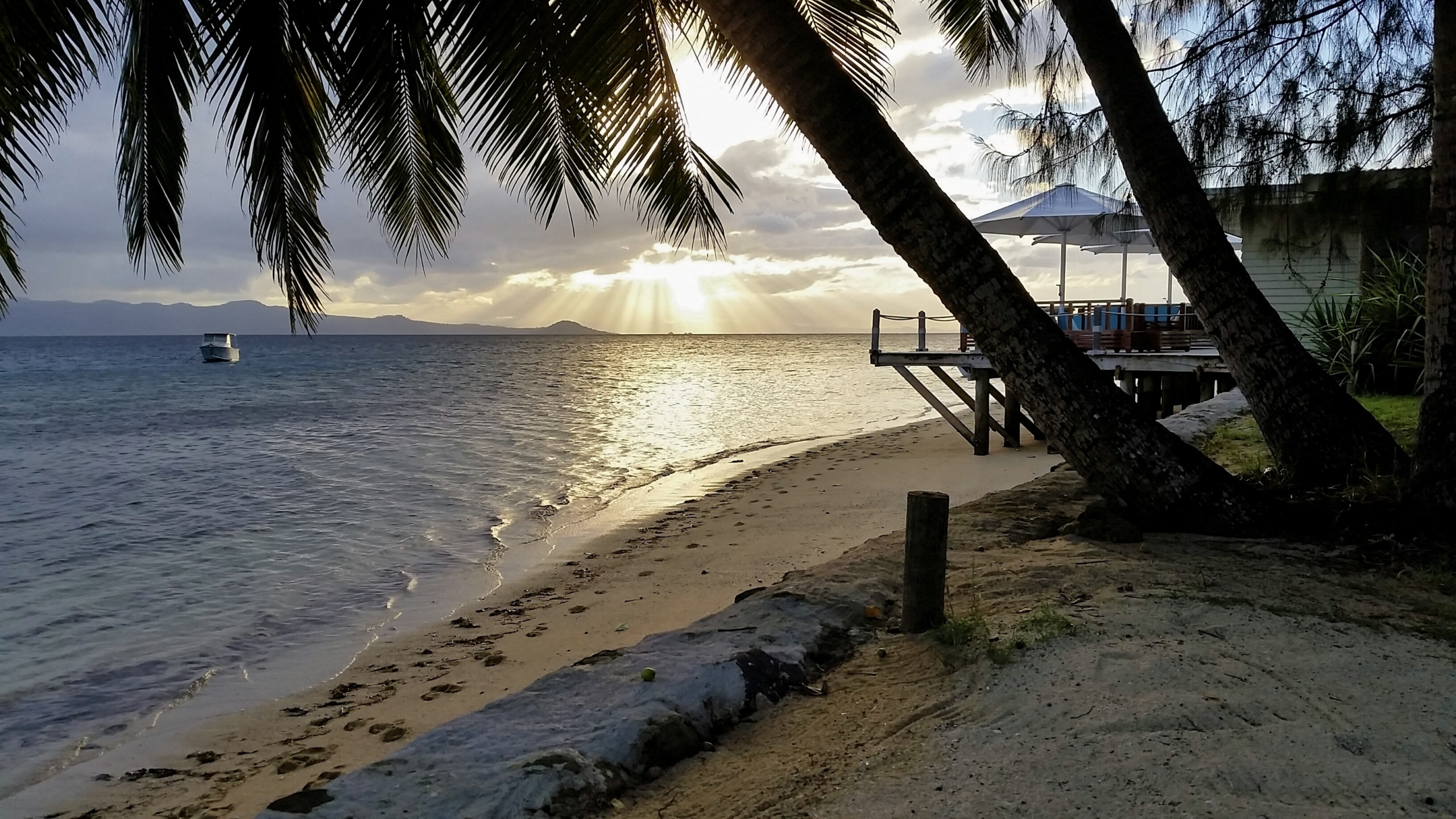 Fiji beach sunset Melanesia